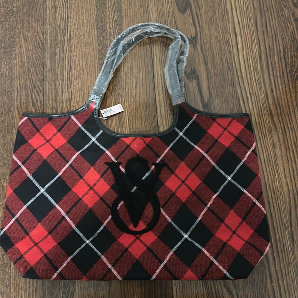 VS Plaid Bag - New with tags